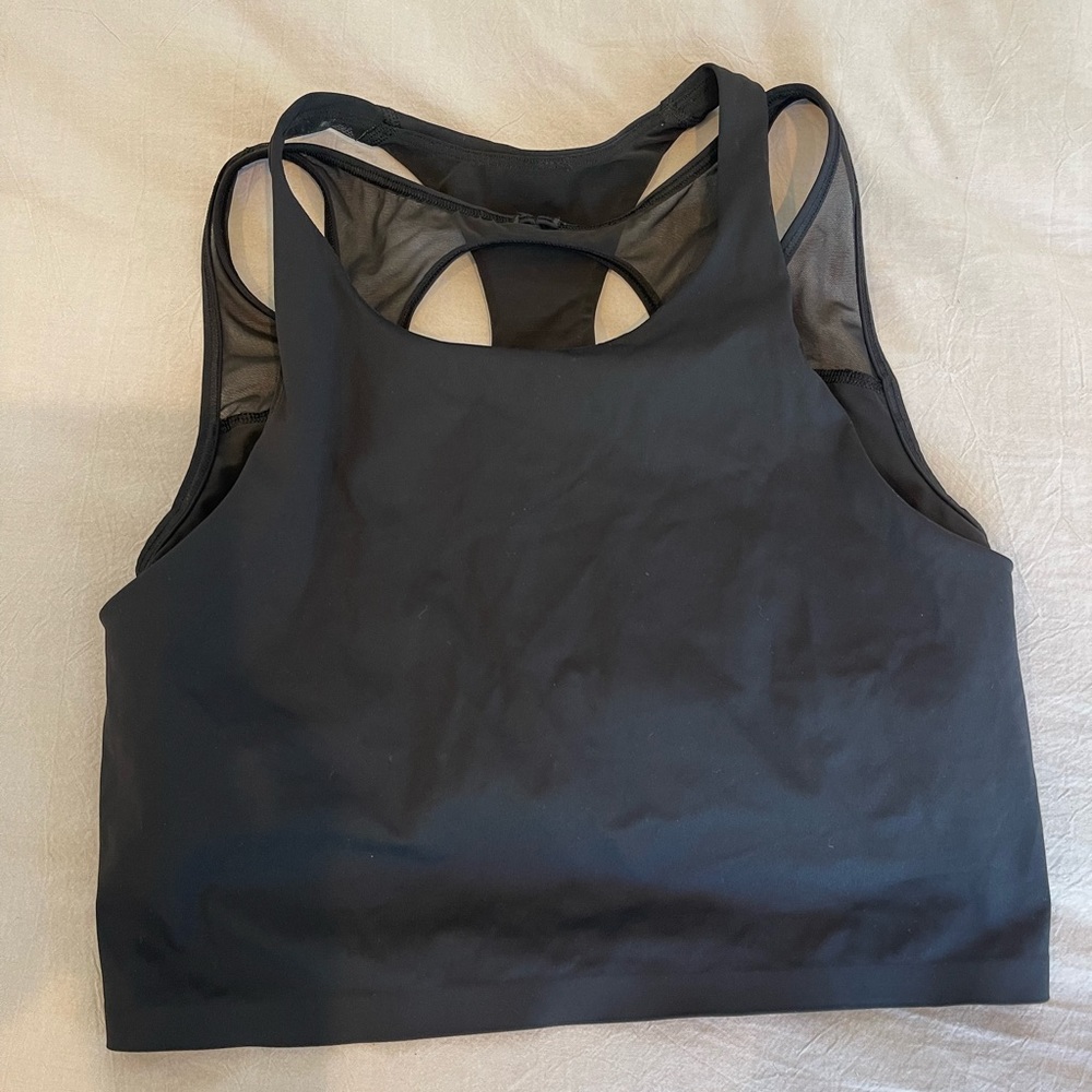LuluLemon Double Strap Mesh Tank Crop